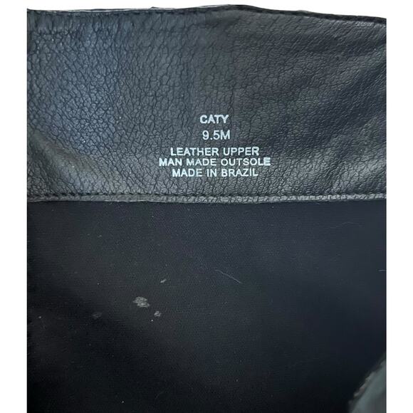 Matisse Womens Leather Western Boho Snakeskin Caty Black Ankle Boots Size 9.5 - Picture 9 of 10